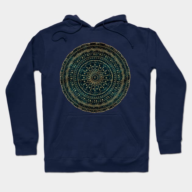 Geometric tribal gold mandala Hoodie by InovArtS